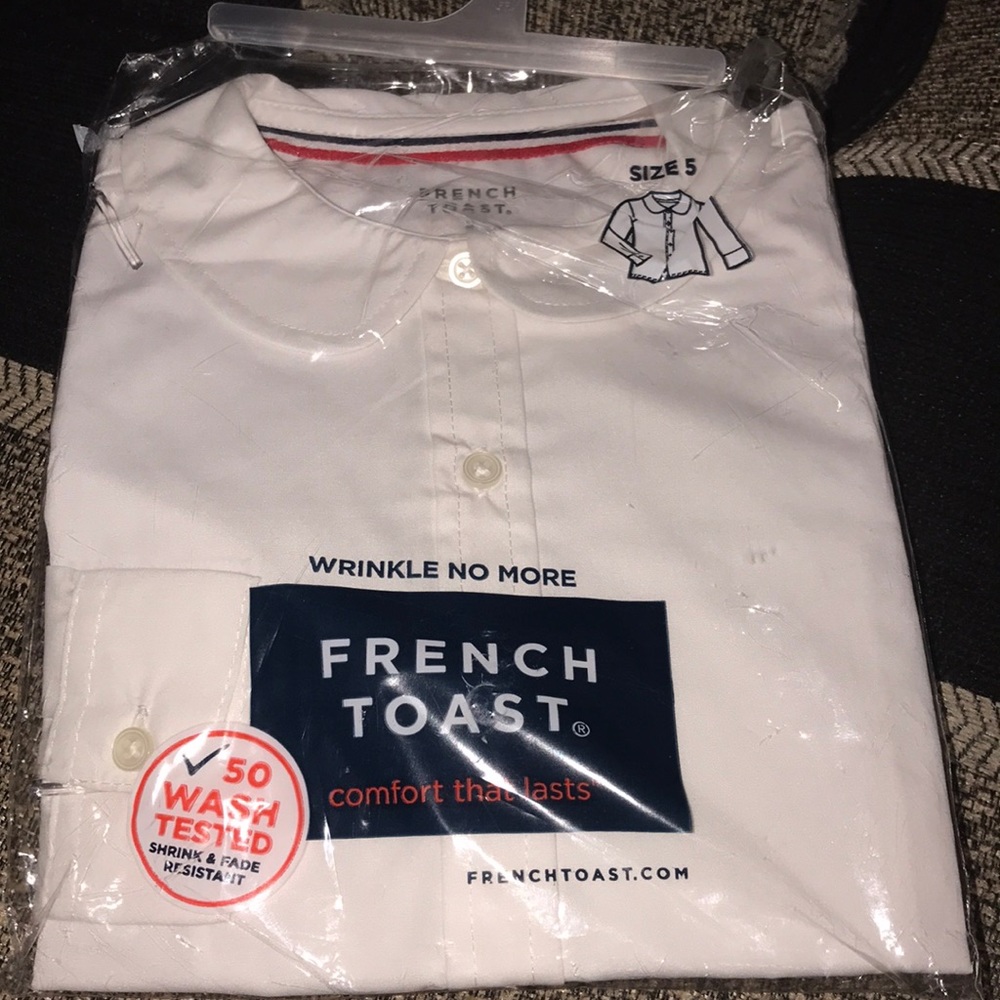Kids white uniform shirt